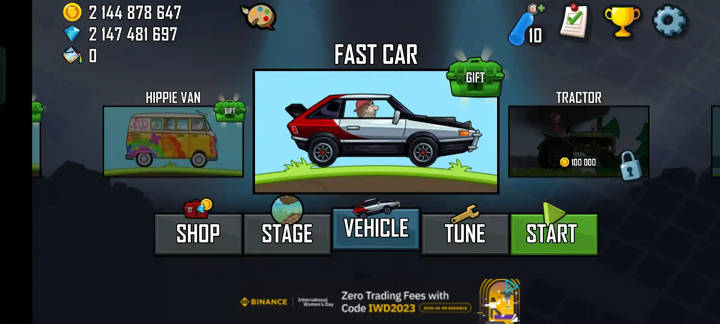Hill Climb Racing Mod Apk v1.60.0 Unlimited Fuel And Money And Gems
