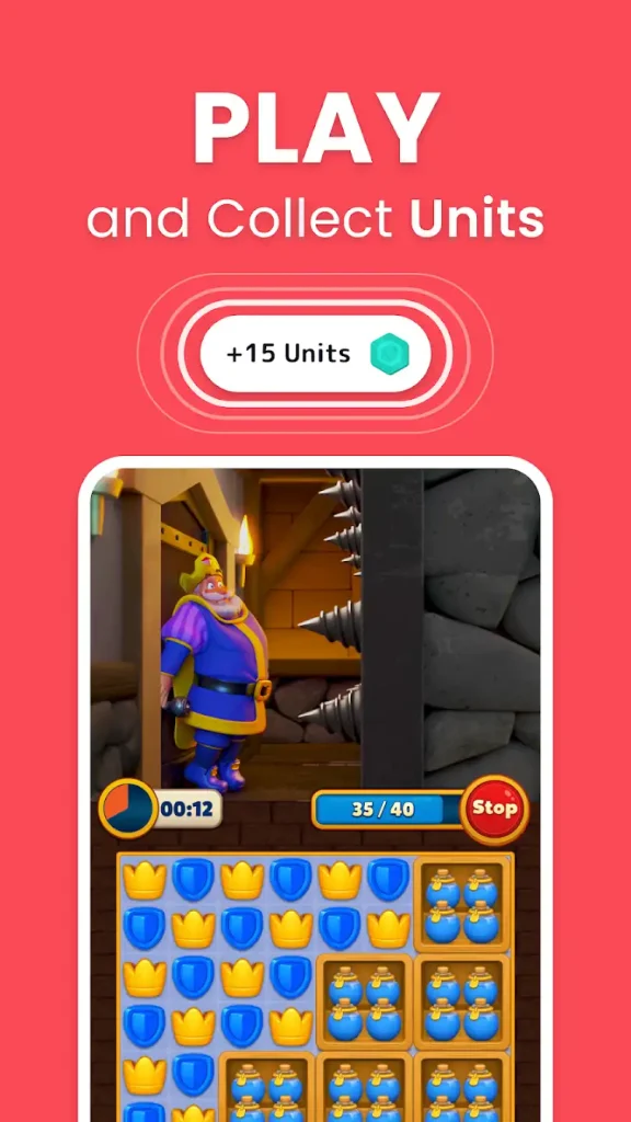play and collect units